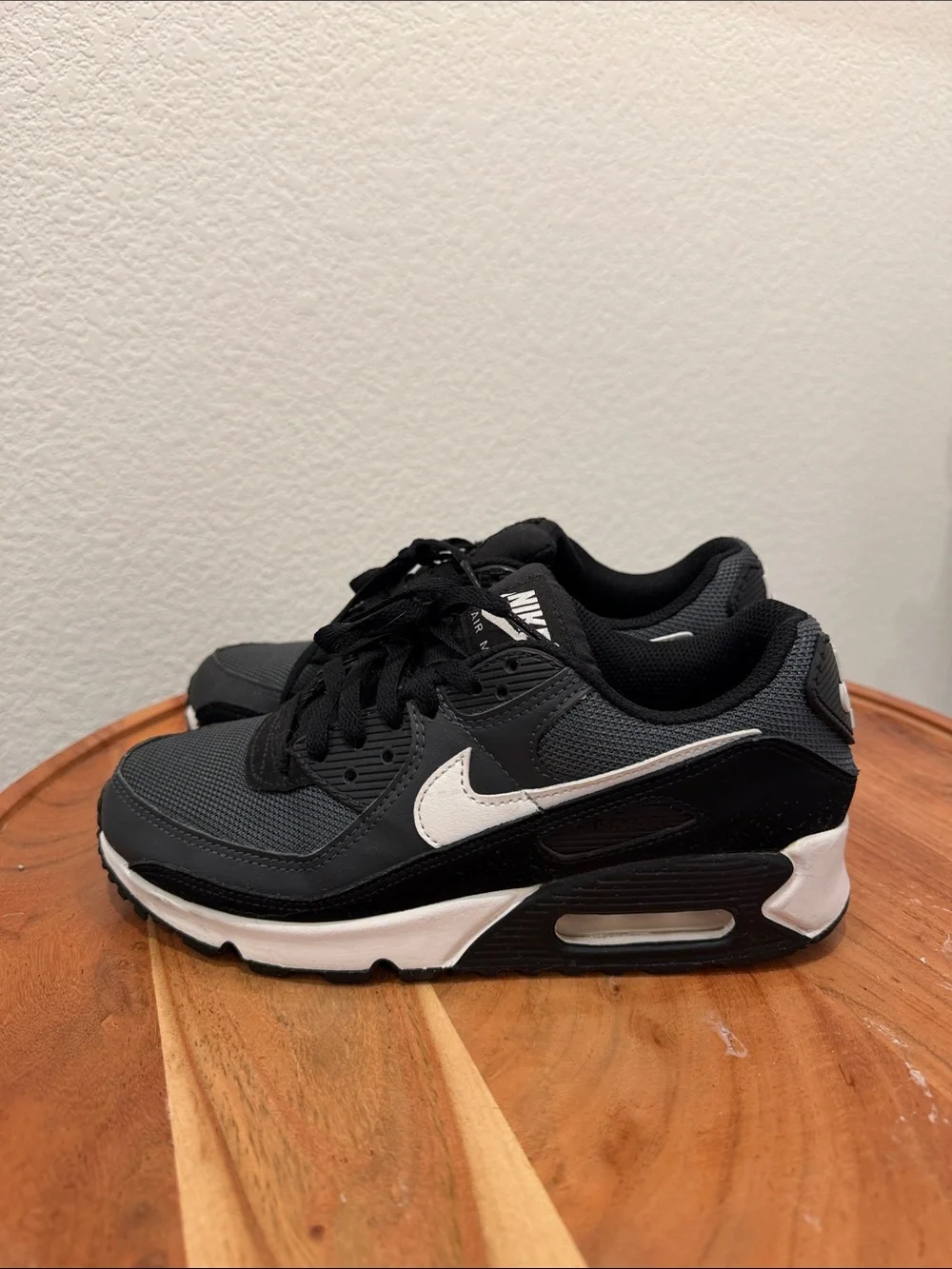 Nike Air Max Kids Black and White Low-Top Sneakers